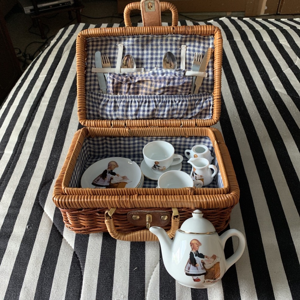 miniature tea set